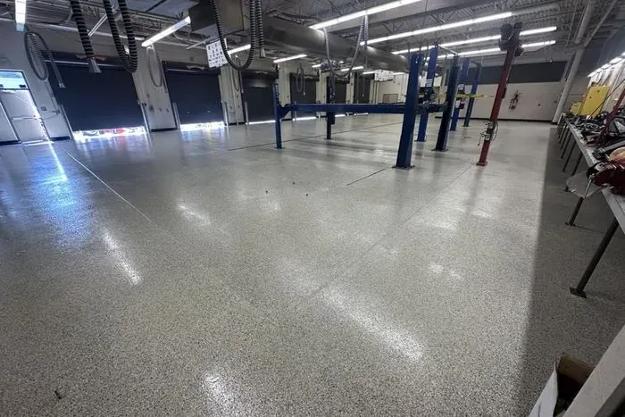 Commercial epoxy floor in Southern Utah installed by Nichols Concrete Sealing
