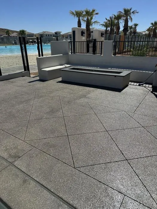 Sealed patio pavers in Ivins Utah near Kayenta by Nichols Concrete Sealing