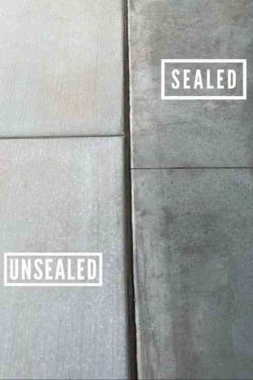 Sealed vs unsealed concrete side by side comparison Southern Utah