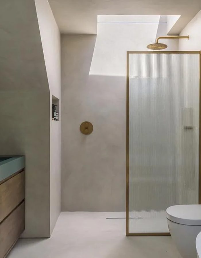 Microcement shower installation Southern Utah