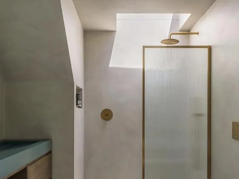 Microcement shower wet room Southern Utah