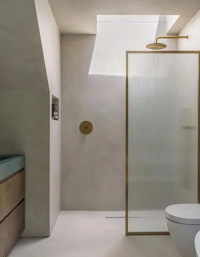 Microcement shower installation Southern Utah