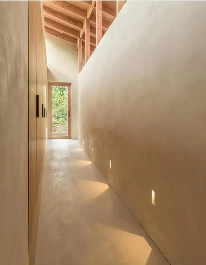 Microcement hallway floor installation St. George Utah